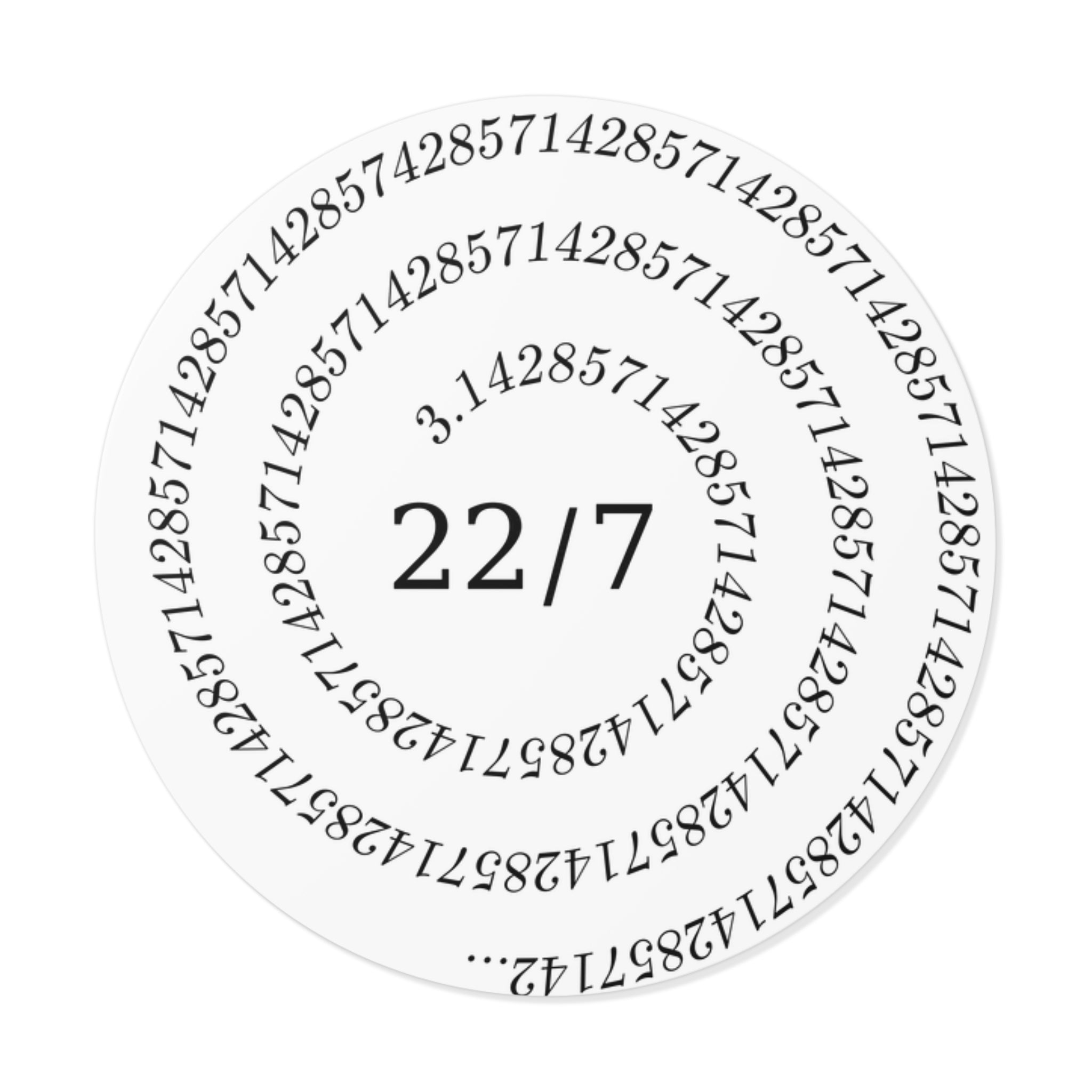 Close Enough (Round Vinyl Sticker)