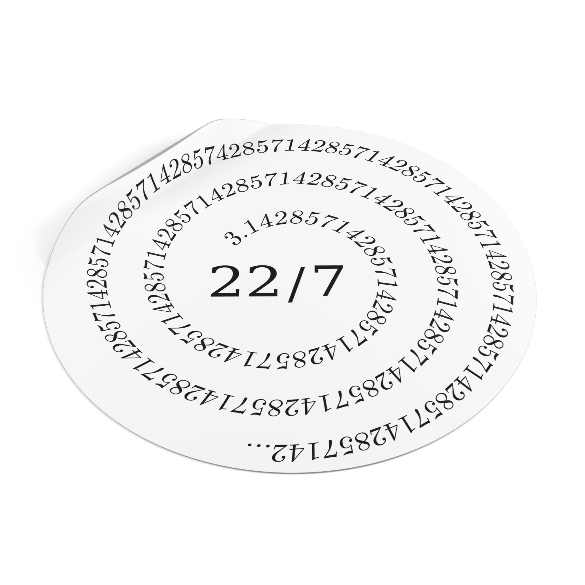 Close Enough (Round Vinyl Sticker)