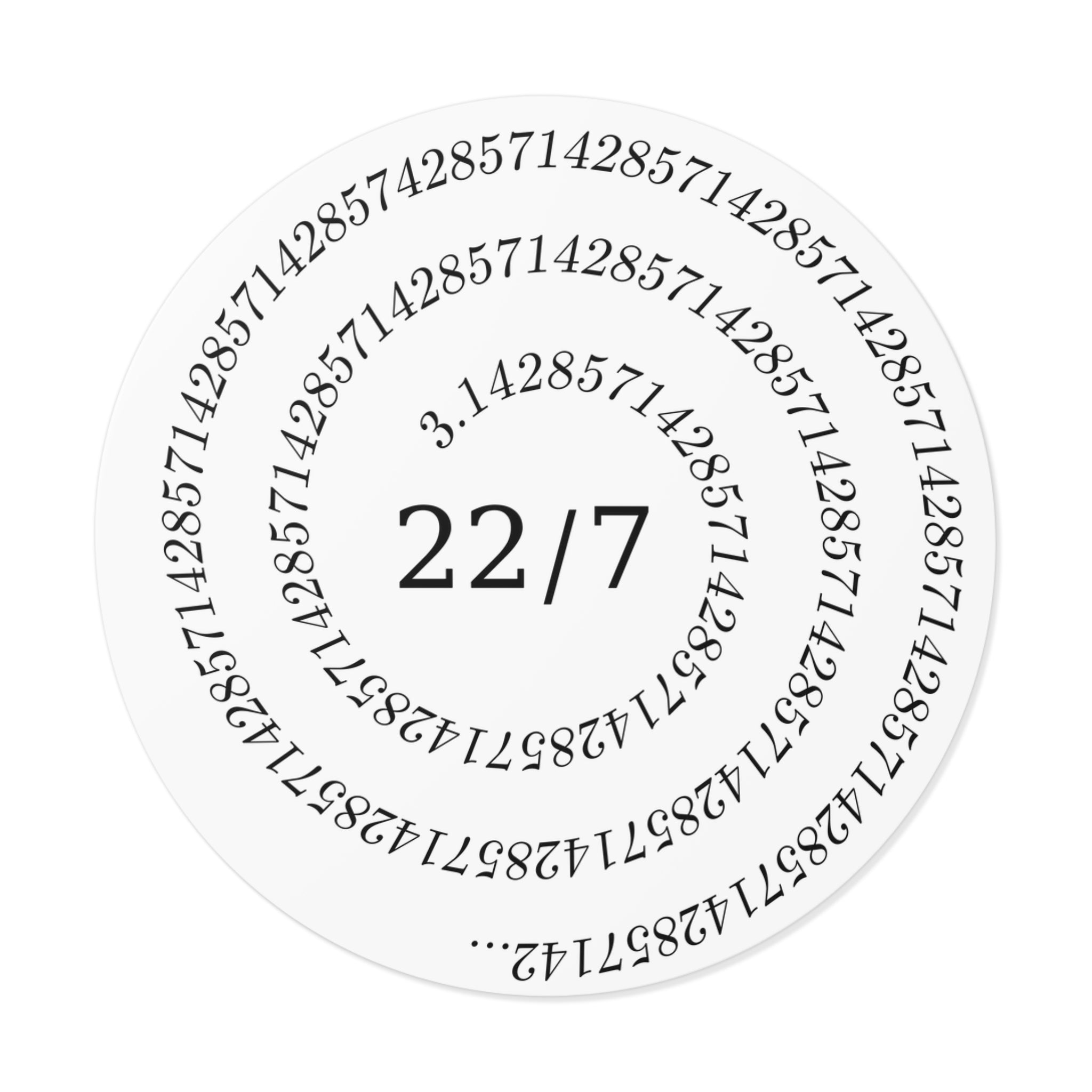 Close Enough (Round Vinyl Sticker)