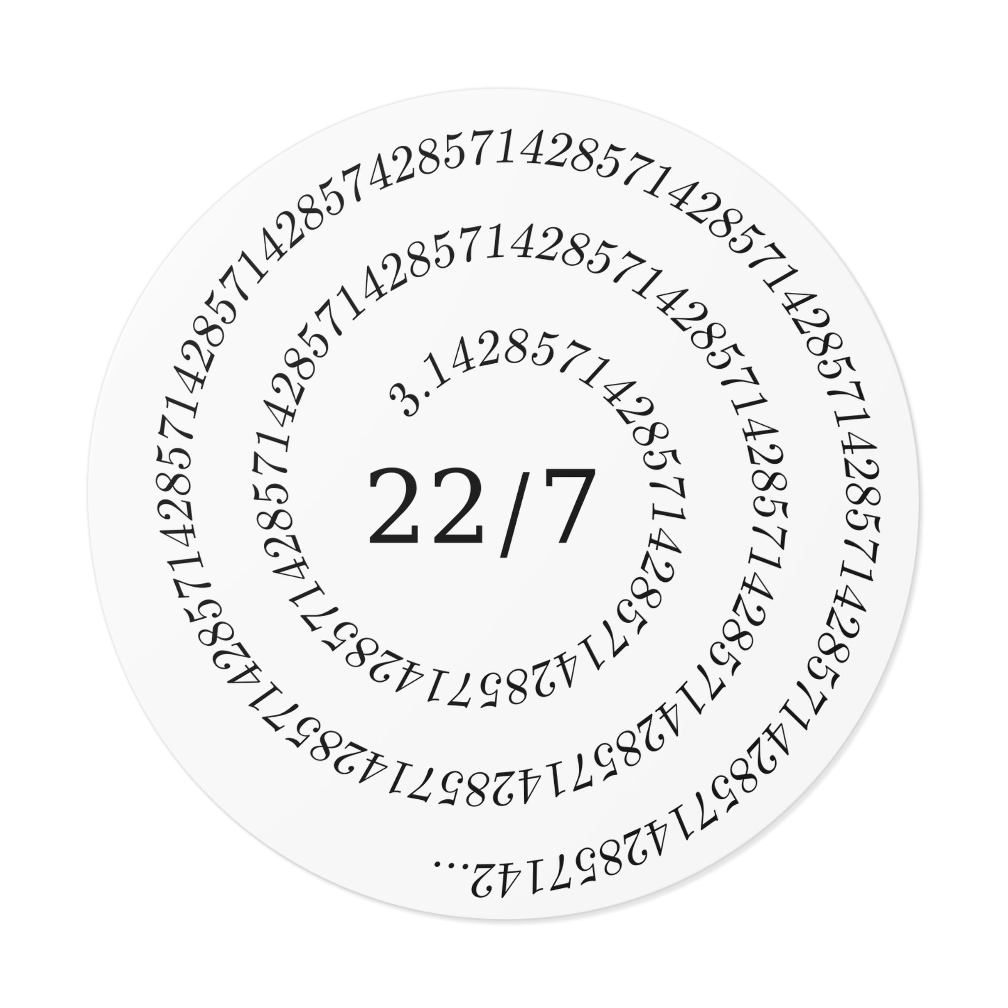 Close Enough (Round Vinyl Sticker)